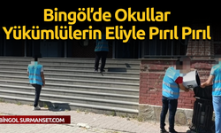 Bingöl’de Okullar Yükümlülerin Eliyle Pırıl Pırıl