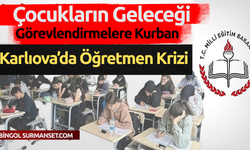 Karlıova’da Öğretmen Krizi