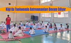 Kiğı’da Taekwondo Antrenmanları Devam Ediyor