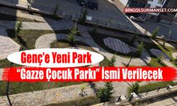 Genç’e Yeni Park: “Gazze Çocuk Parkı” İsmi Verilecek