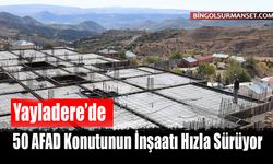Yayladere’de 50 AFAD Konutunun İnşaatı Hızla Sürüyor