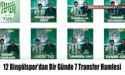 12 Bingölspor’dan Bir Günde 7 Transfer Hamlesi