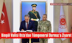 Bingöl Valisi Usta’dan Tümgeneral Durmaz’a Ziyaret