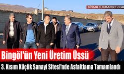 3. Kısım Küçük Sanayi Sitesi'nde Asfaltlama Tamamlandı