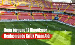 Kupa Yorgunu 12 Bingölspor, Deplasmanda Kritik Puanı Aldı