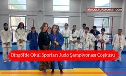 Bingöl'de Okul Sporları Judo Şampiyonası Coşkusu