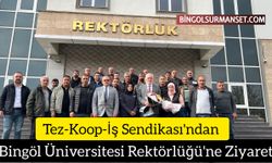Tez-Koop-İş Sendikası'ndan Bingöl Üniversitesi Rektörlüğü'ne Ziyaret
