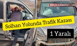 Solhan Yolunda Trafik Kazası: 1 Yaralı