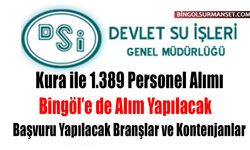 DSİ'den 1.389 Personel Alımı: İşte Başvuru Yapılacak Branşlar ve Kontenjanlar