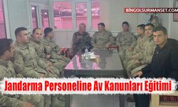 Jandarma Personeline Av Kanunları Eğitimi