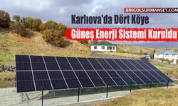 Karlıova'da Dört Köye Güneş Enerji Sistemi Kuruldu