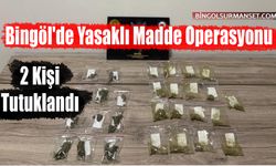 Bingöl'de Yasaklı Madde Operasyonu: 2 Kişi Tutuklandı