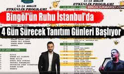 Bingöl'ün Ruhu İstanbul'da: 4 Gün Sürecek Tanıtım Günleri Başlıyor