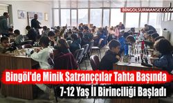 Bingöl'de Minik Satranççılar Tahta Başında