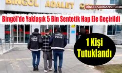 Bingöl'de Yaklaşık 5 Bin Sentetik Hap Ele Geçirildi