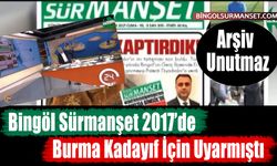 Bingöl Sürmanşet 2017’de Burma Kadayıf İçin Uyarmıştı