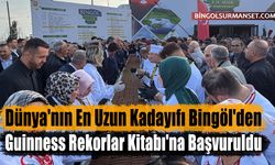 Dünya'nın En Uzun Kadayıfı Bingöl'den
