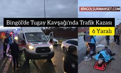 Bingöl'de Tugay Kavşağı'nda Trafik Kazası: 6 Yaralı