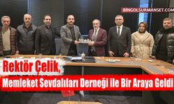 Rektör Çelik, Bingöl Memleket Sevdalıları Derneği ile Bir Araya Geldi