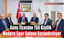 Genç İlçesine 750 Kişilik Modern Spor Salonu Kazandırılıyor