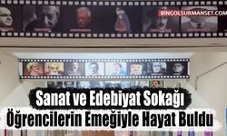 Sanat ve Edebiyat Sokağı Öğrencilerin Emeğiyle Hayat Buldu