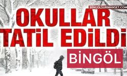 Bingöl'de 12 Ocak Pazartesi Günü Tüm Okullar Tatil