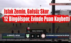 Islak Zemin, Golsüz Skor: 12 Bingölspor, Evinde Puan Kaybetti