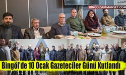 Bingöl’de 10 Ocak Gazeteciler Günü Kutlandı
