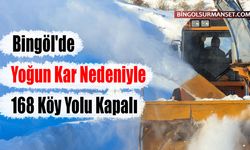 Bingöl'de Yoğun Kar Nedeniyle 168 Köy Yolu Kapalı