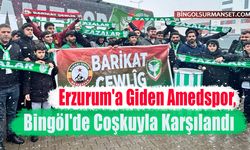 Erzurum'a Giden Amedspor, Bingöl'de Coşkuyla Karşılandı