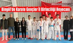 Bingöl'de Karate Gençler İl Birinciliği Heyecanı