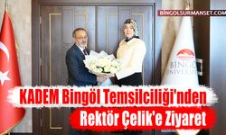KADEM Bingöl Temsilciliği'nden Rektör Çelik'e Ziyaret
