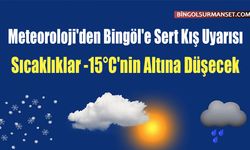 Meteoroloji'den Bingöl'e Sert Kış Uyarısı