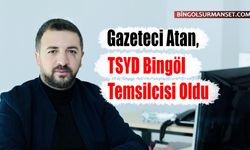 Gazeteci Atan, TSYD Bingöl Temsilcisi Oldu