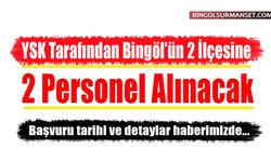 YSK, Bingöl İçin 2 Personel Alacak