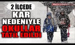 Bingöl'de Kar Tatili Yapan İlçe Sayısı 2'ye Çıktı