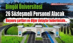 Bingöl Üniversitesi 26 Sözleşmeli Personel Alacak