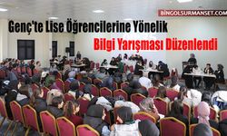 Genç'te Lise Öğrencilerine Yönelik Bilgi Yarışması Düzenlendi