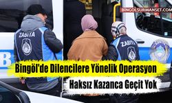 Bingöl'de Dilencilere Yönelik Operasyon: Haksız Kazanca Geçit Yok