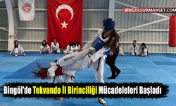 Bingöl'de Tekvando İl Birinciliği Mücadeleleri Başladı