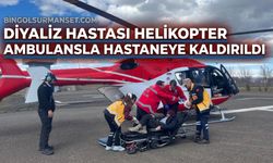 Diyaliz Hastası Helikopter Ambulansla Hastaneye Kaldırıldı