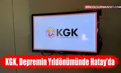 KGK, Depremin Yıldönümünde Hatay’da