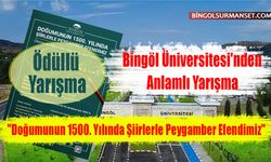 Bingöl Üniversitesi Ödüllü Şiir Yarışması Düzenleyecek
