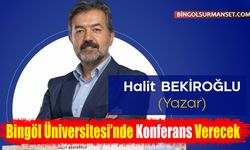 Yazar Halit Bekiroğlu Bingöl'de Konferans Verecek