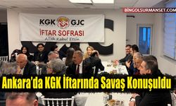 Ankara’da KGK İftarında Savaş Konuşuldu