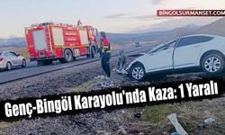 Genç-Bingöl Karayolu'nda Kaza: 1 Yaralı
