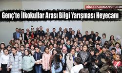 Genç'te İlkokullar Arası Bilgi Yarışması Heyecanı