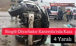 Bingöl-Diyarbakır Karayolu'nda Kaza: 4 Yaralı
