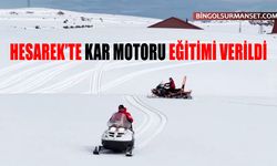 Hesarek'te Kar Motoru Eğitimi Verildi