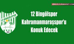12 Bingölspor, Kahramanmaraşspor'u Konuk Edecek